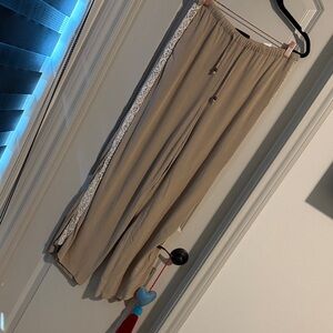 Loose fit butter soft linen-like pants with pockets